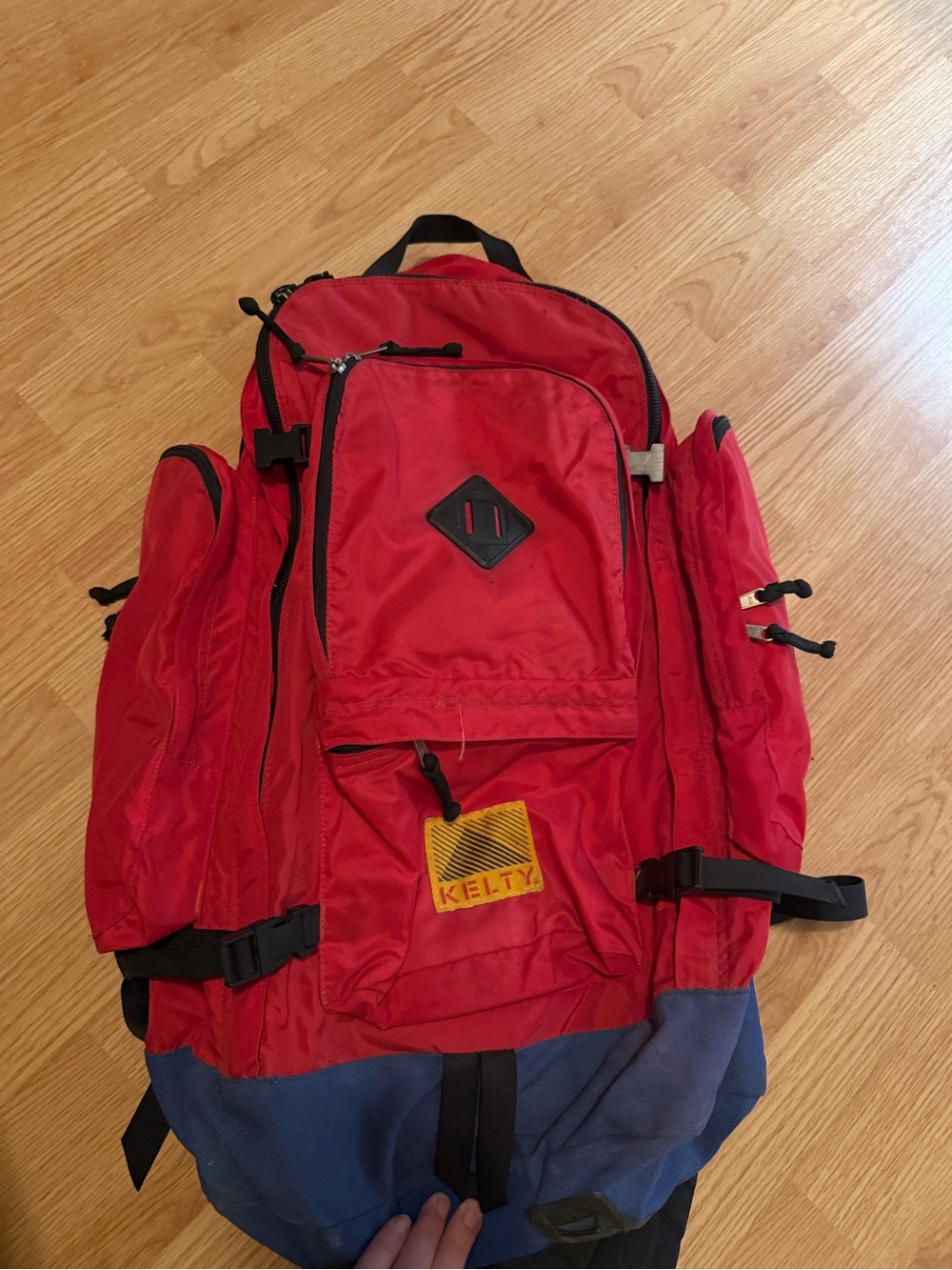 Vintage Kelty Redwing Red and Blue Backpack